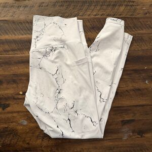 Buffbunny white marble leggings